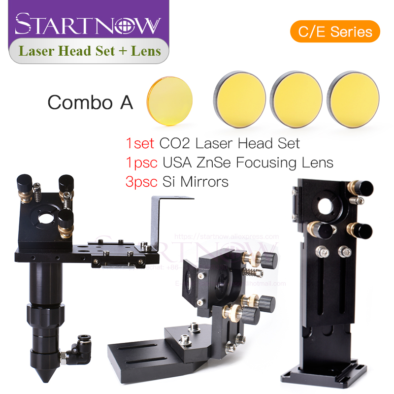 Co2 Laser Mirror - Startnow CO2-Laserkopf-Set, Linsendurchmesser 20 mm, Brennweite