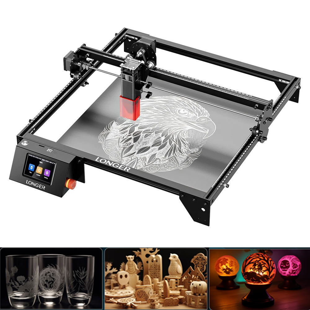 Industrial Handheld Laser Engraver - LONGER 20W Laser-Gravier- und Schneidegerät 400x365mm